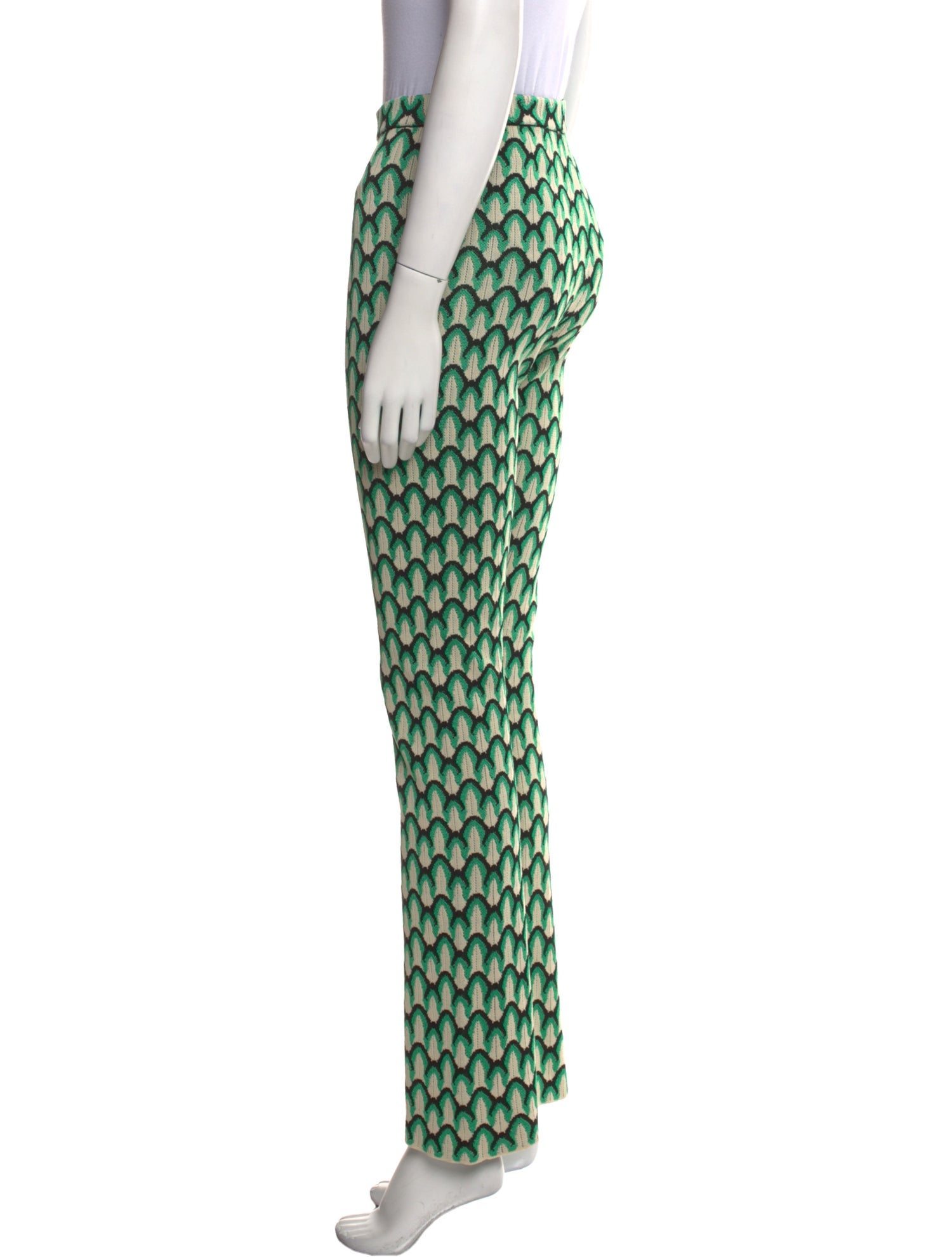 Sandro Printed Straight Leg Pants